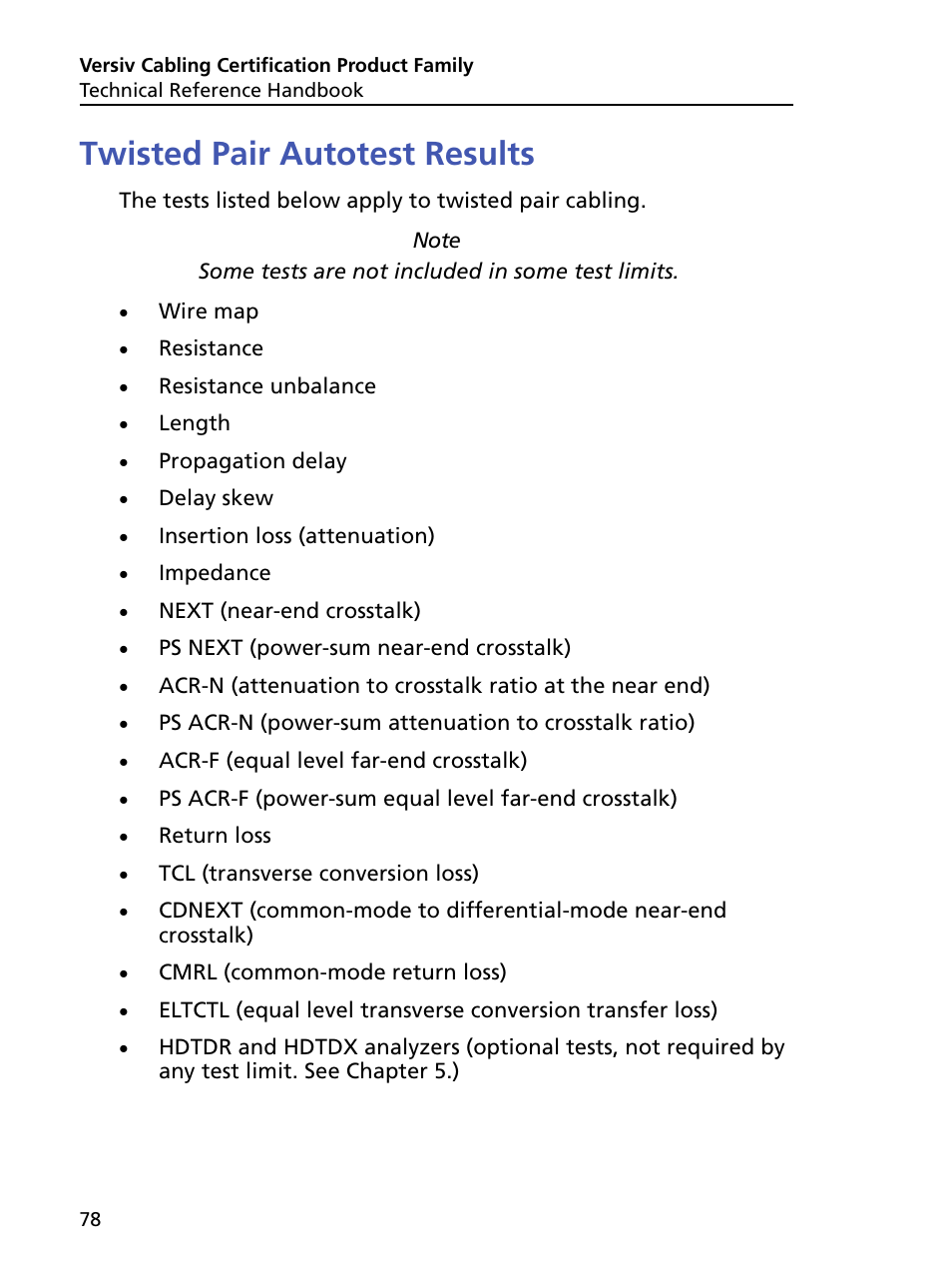 Twisted pair autotest results | Fluke Networks CertiFiber Pro Users Manual User Manual | Page 100 / 440