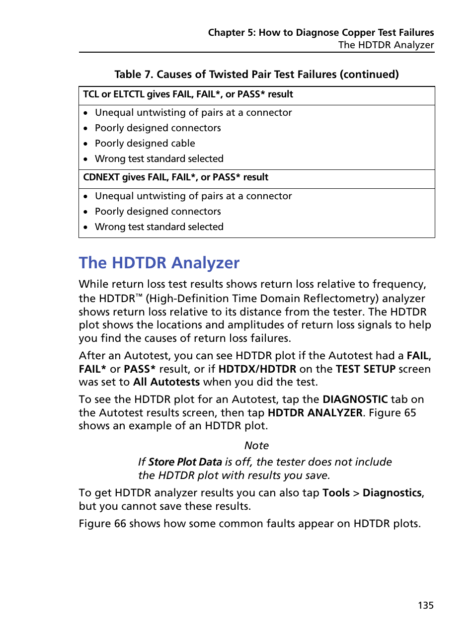 The hdtdr analyzer | Fluke Networks CertiFiber Pro Users Manual User Manual | Page 157 / 440