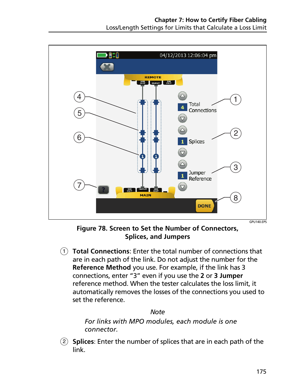 Fluke Networks CertiFiber Pro Users Manual User Manual | Page 197 / 440