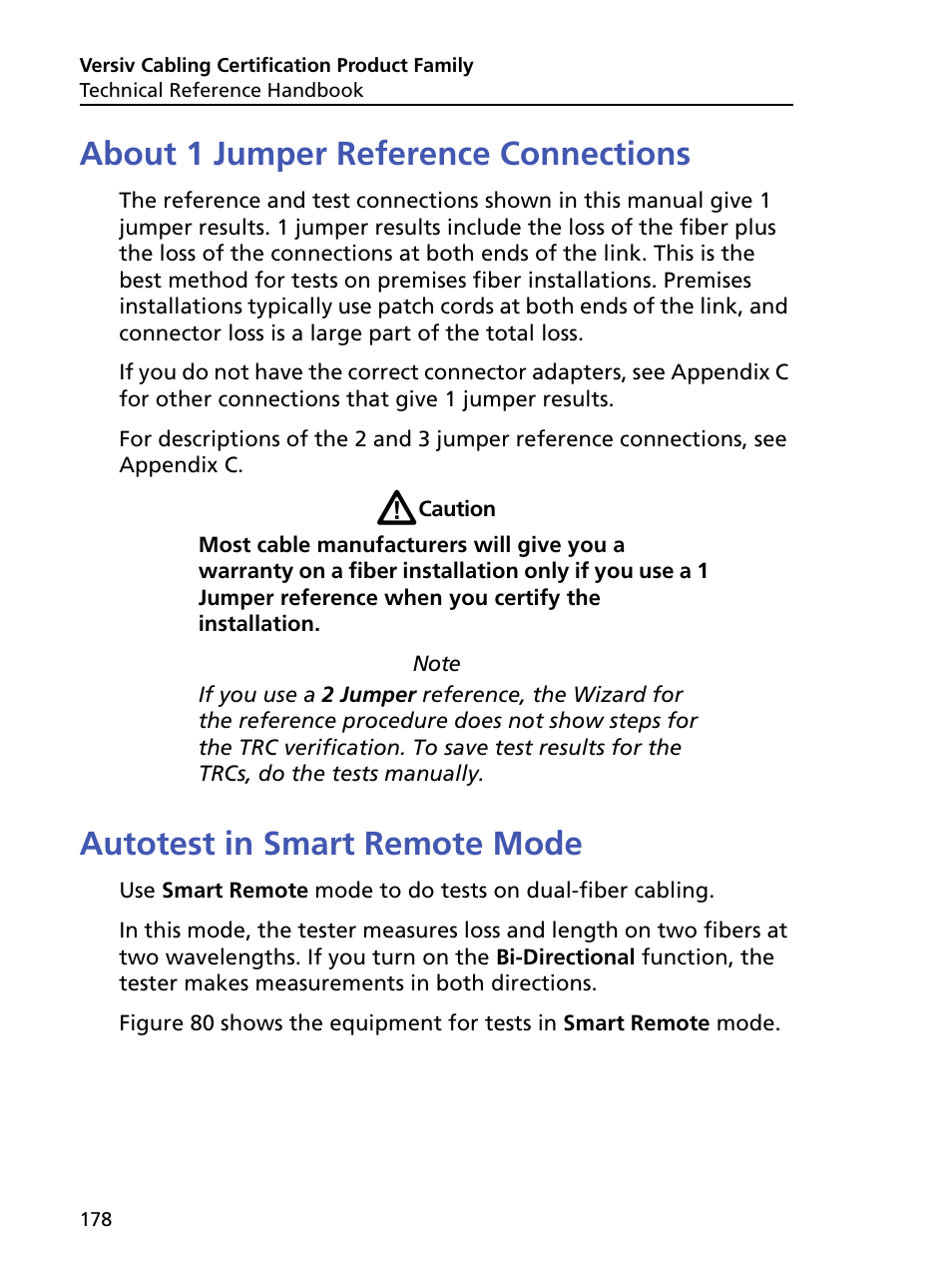 About 1 jumper reference connections, Autotest in smart remote mode | Fluke Networks CertiFiber Pro Users Manual User Manual | Page 200 / 440