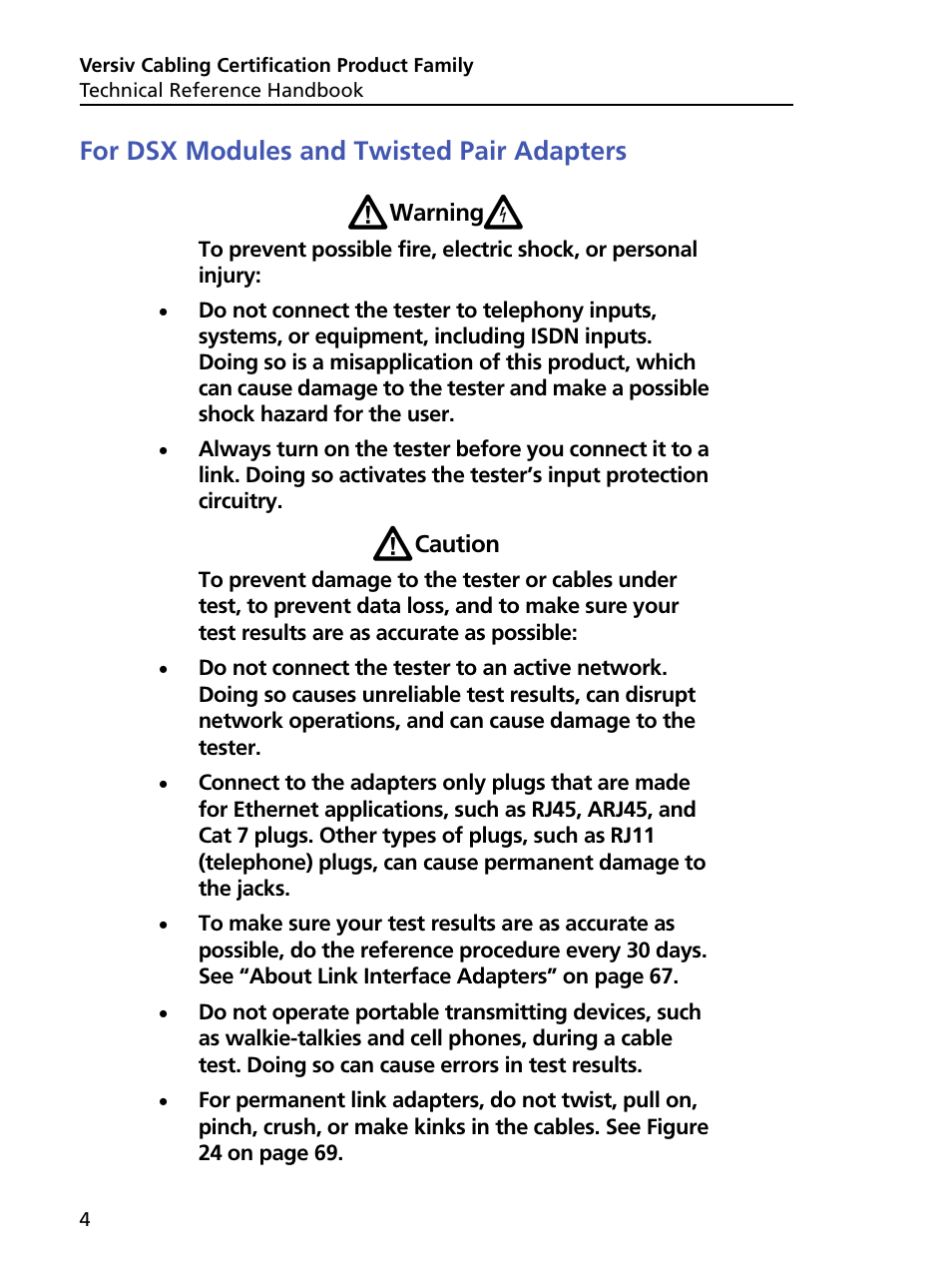 For dsx modules and twisted pair adapters | Fluke Networks CertiFiber Pro Users Manual User Manual | Page 26 / 440