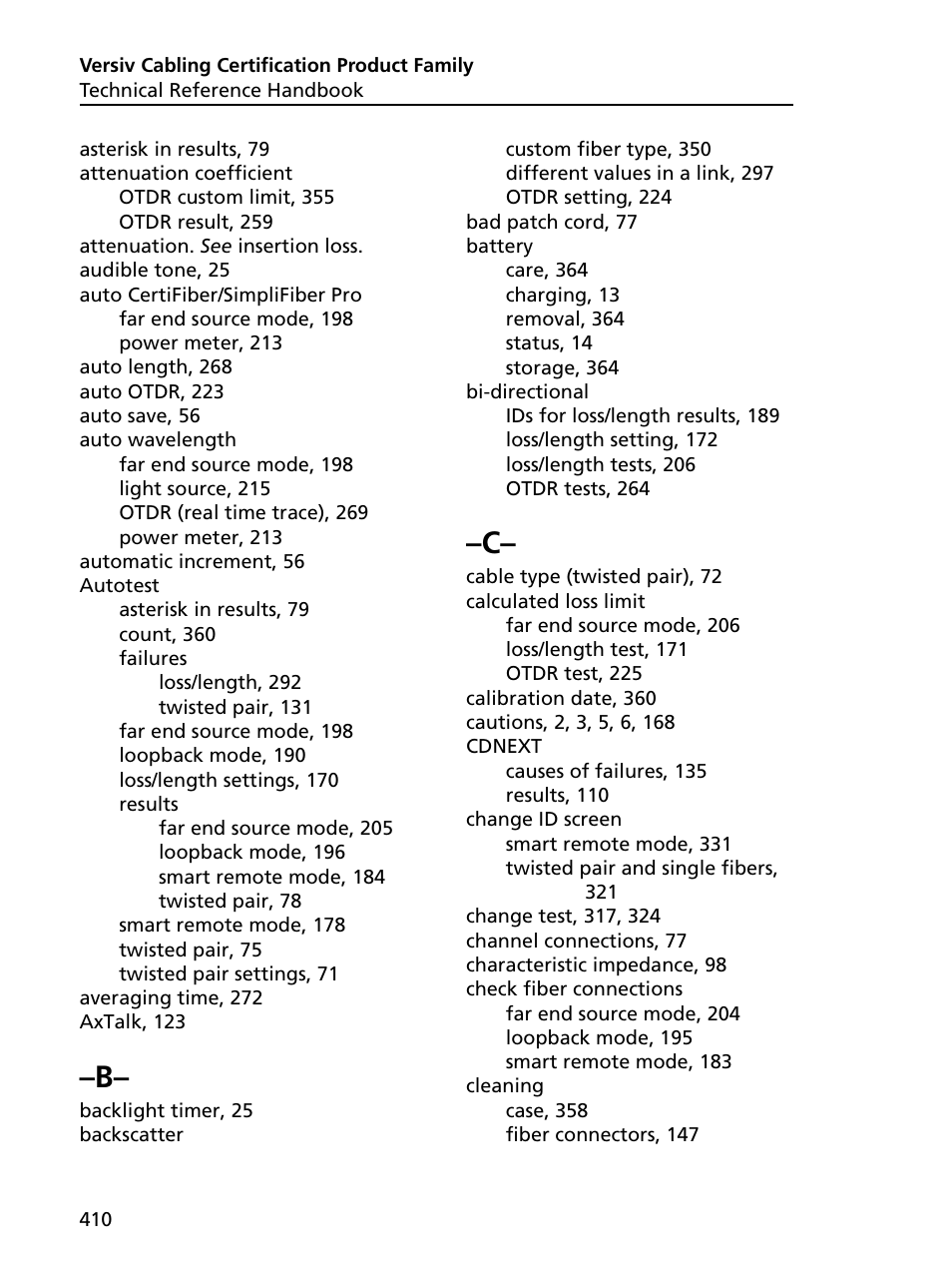Fluke Networks CertiFiber Pro Users Manual User Manual | Page 432 / 440