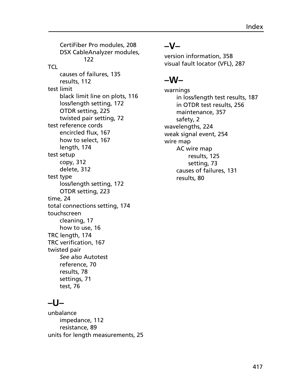 Fluke Networks CertiFiber Pro Users Manual User Manual | Page 439 / 440