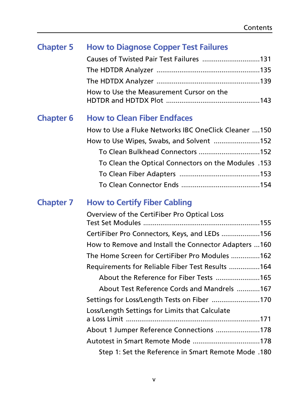 Fluke Networks CertiFiber Pro Users Manual User Manual | Page 7 / 440