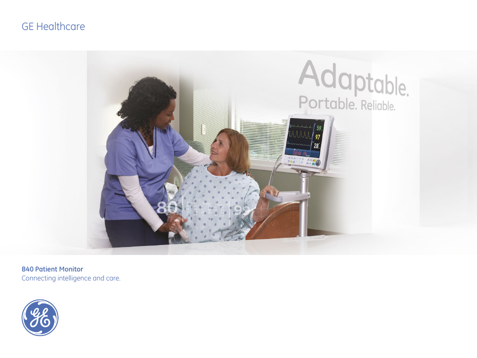 GE Healthcare B40 Patient Monitor User Manual | 8 pages