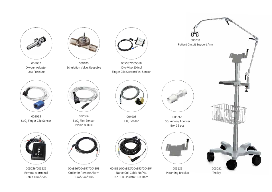 GE Healthcare Vivo 50 Accessories User Manual | Page 3 / 4