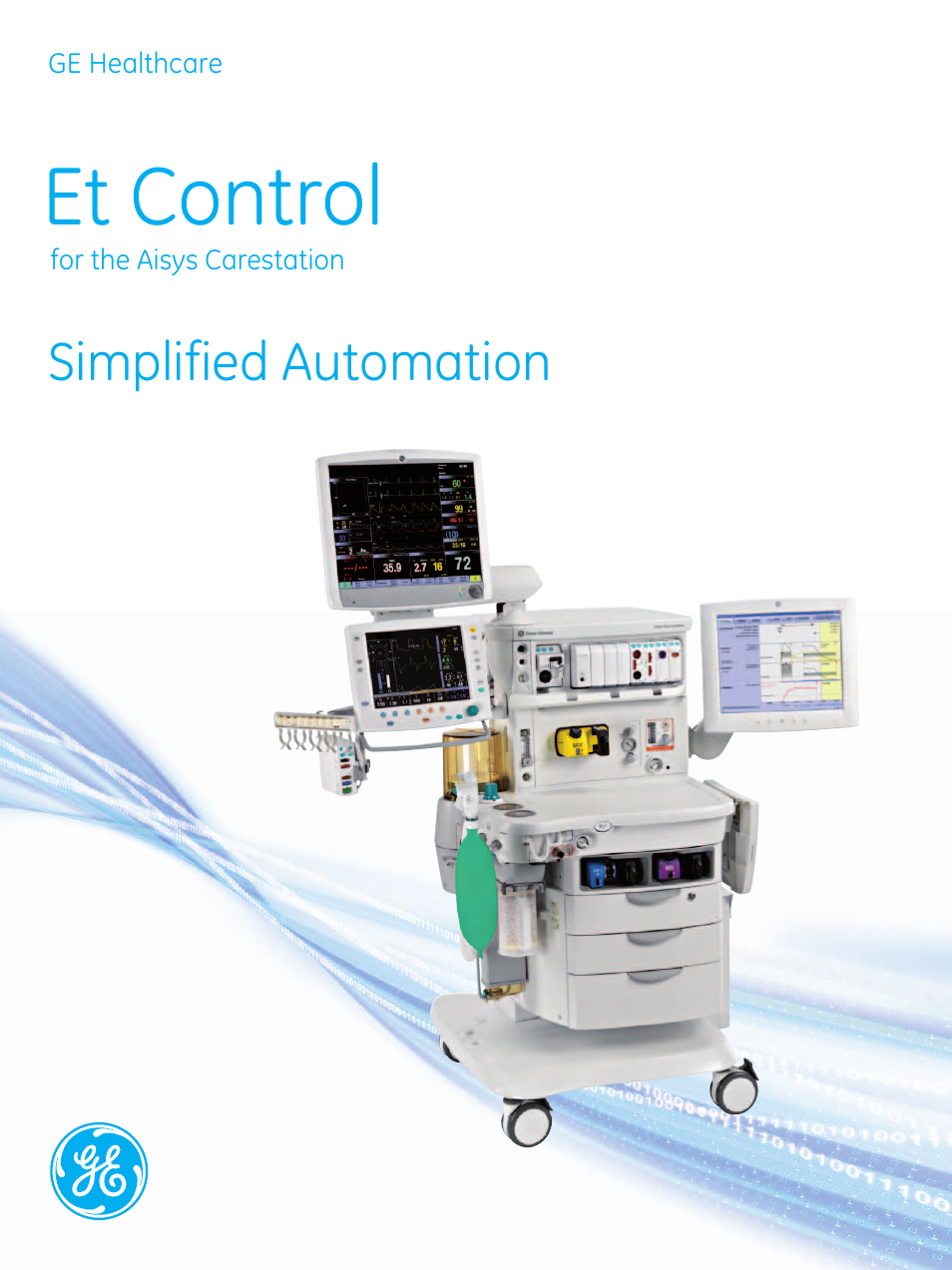 GE Healthcare Et Control for the Aisys Carestation User Manual | 6 pages