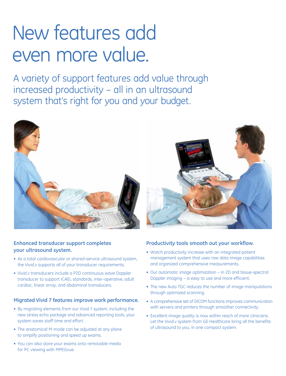 New features add even more value | GE Healthcare Vivid q User Manual | Page 6 / 8