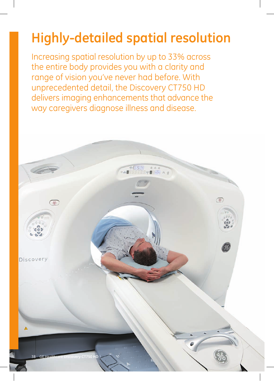 Highly-detailed spatial resolution | GE Healthcare Discovery CT750 HD User Manual | Page 38 / 49