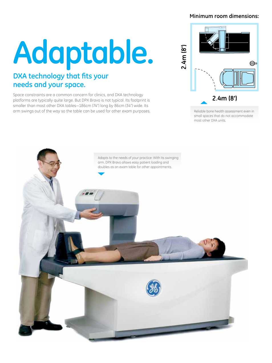 Adaptable | GE Healthcare DPX Bravo User Manual | Page 6 / 8