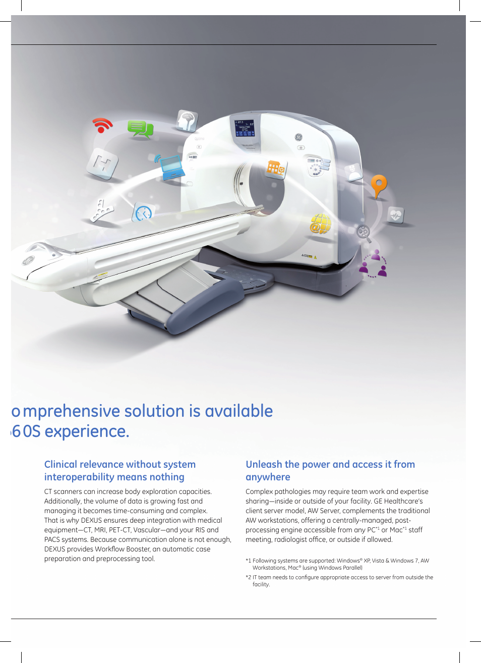 Dexus | GE Healthcare Optima CT660S User Manual | Page 17 / 18