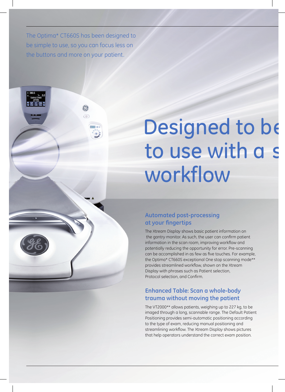 GE Healthcare Optima CT660S User Manual | Page 6 / 18