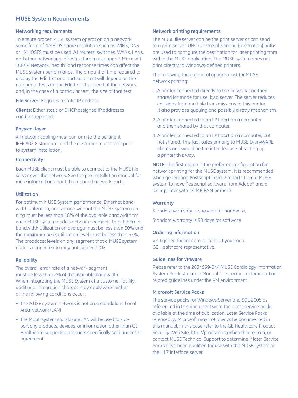 GE Healthcare MUSE v8 User Manual | Page 3 / 4