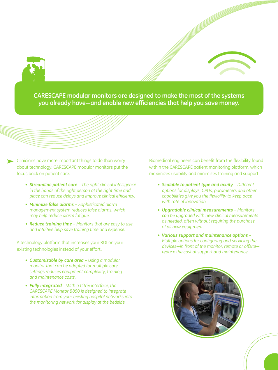 GE Healthcare CARESCAPE Modular Monitors User Manual | Page 9 / 12