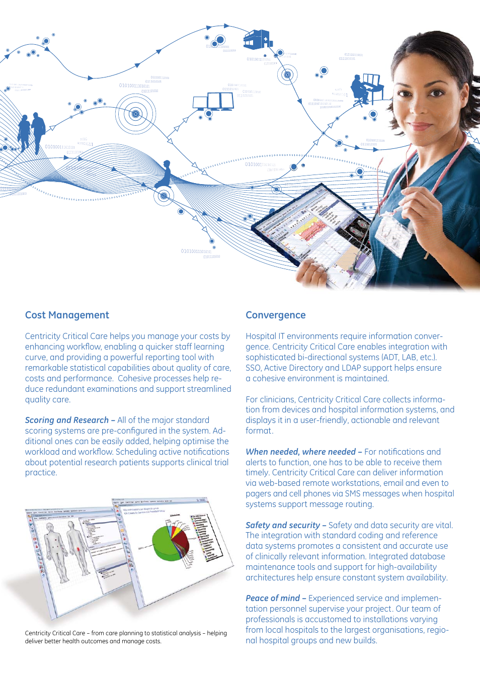 Deliver impact – patient, personnel, hospital | GE Healthcare Centricity Critical Care User Manual | Page 3 / 4