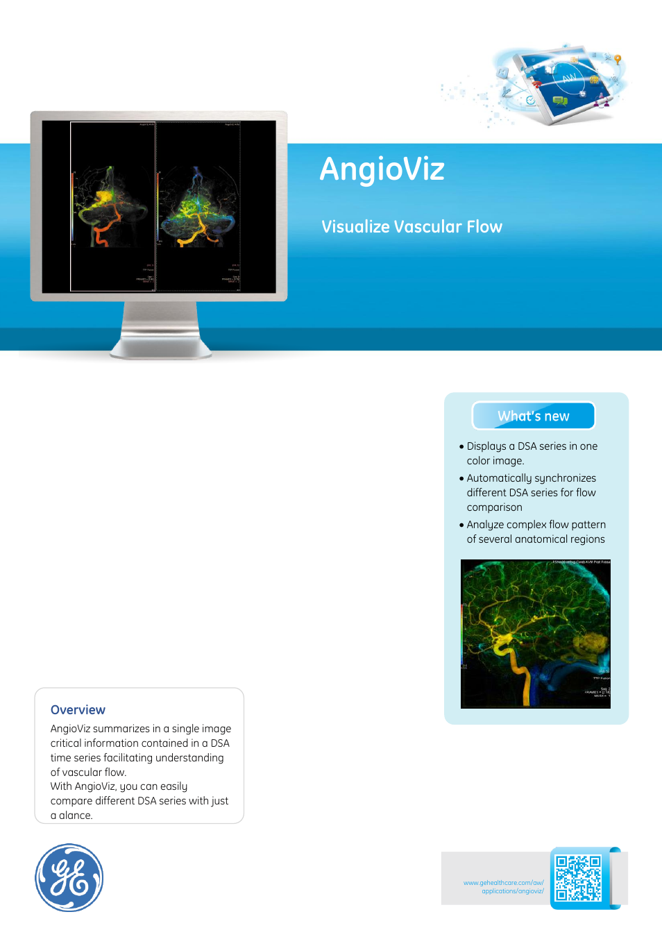 GE Healthcare AngioViz User Manual | 2 pages