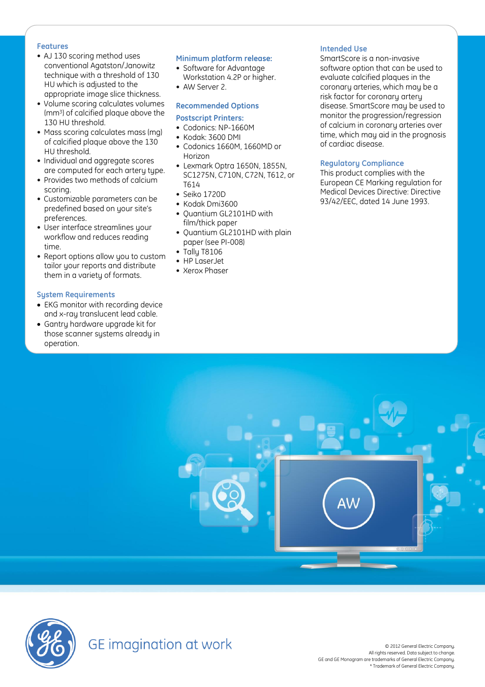 GE Healthcare SmartScore 4.0 User Manual | Page 2 / 2