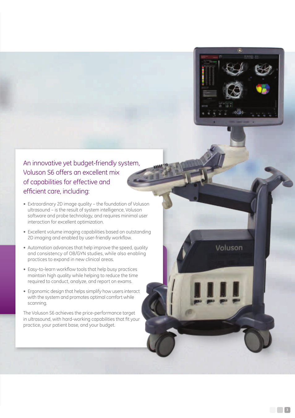 GE Healthcare Voluson S6 User Manual | Page 3 / 12