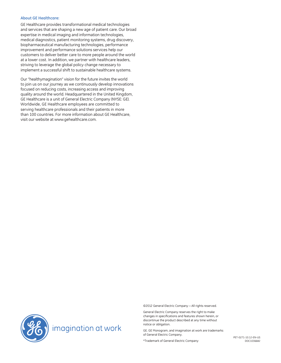 GE Healthcare Introducing Q.Suite-Brochure User Manual | Page 8 / 8