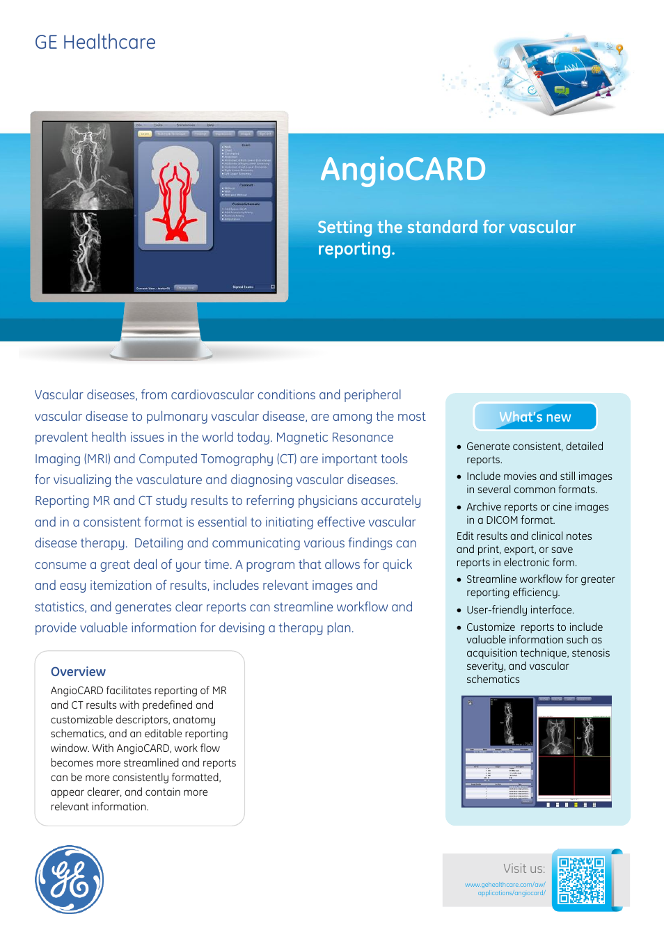 GE Healthcare AngioCARD User Manual | 2 pages