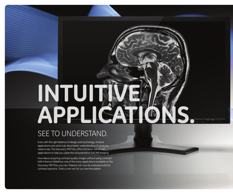 Intuitive applications | GE Healthcare Discovery MR750w 3.0T User Manual | Page 10 / 20