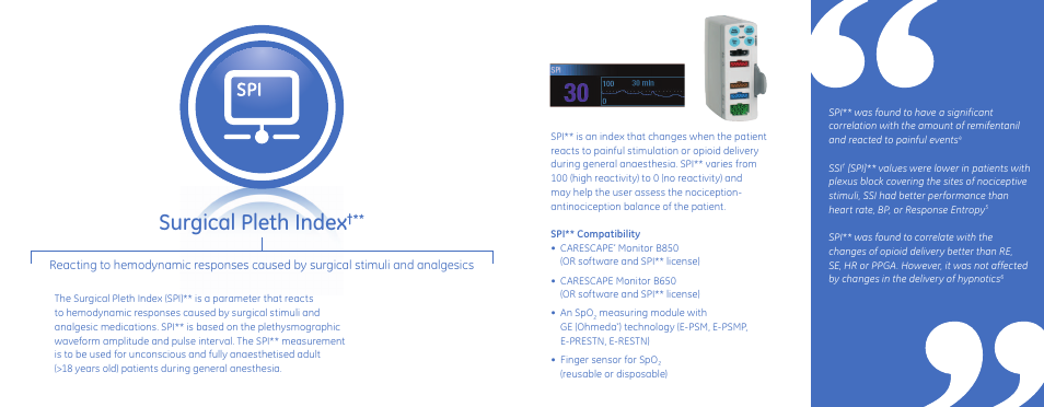 Surgical pleth index | GE Healthcare Anaesthesia Drug Delivery User Manual | Page 6 / 11