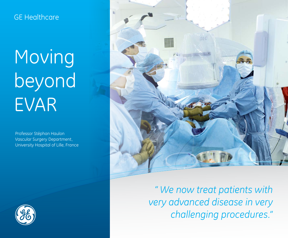 GE Healthcare Moving beyond EVAR User Manual | 8 pages