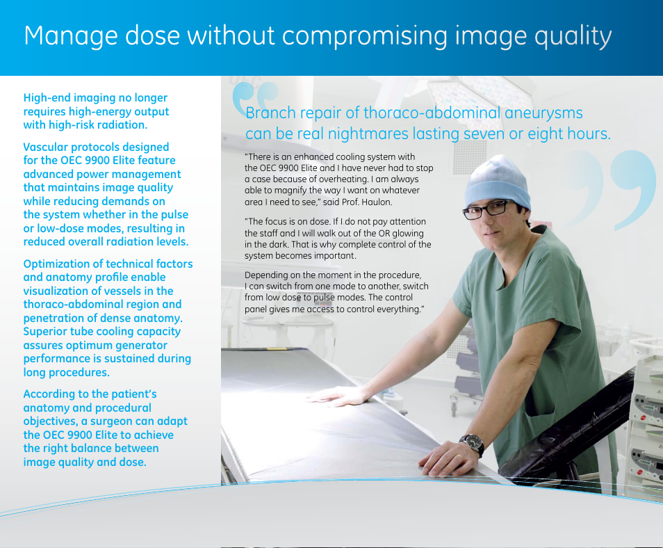 GE Healthcare Moving beyond EVAR User Manual | Page 7 / 8