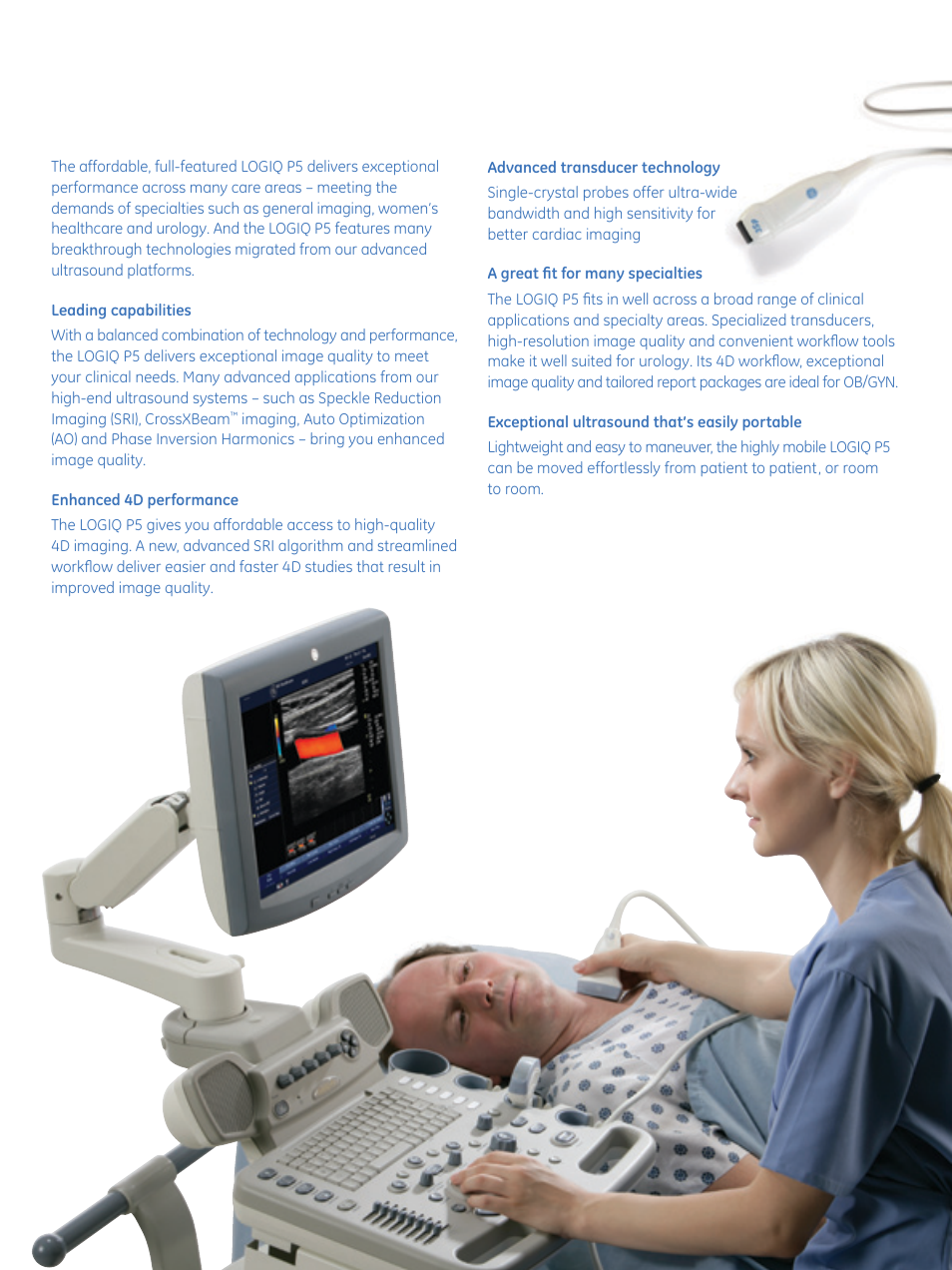 Timeless results | GE Healthcare LOGIQ P5 User Manual | Page 3 / 8