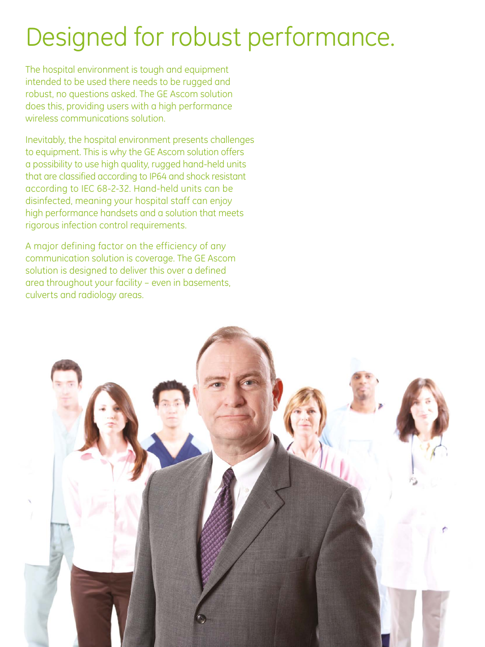Designed for robust performance | GE Healthcare GE Ascom Solution User Manual | Page 6 / 8