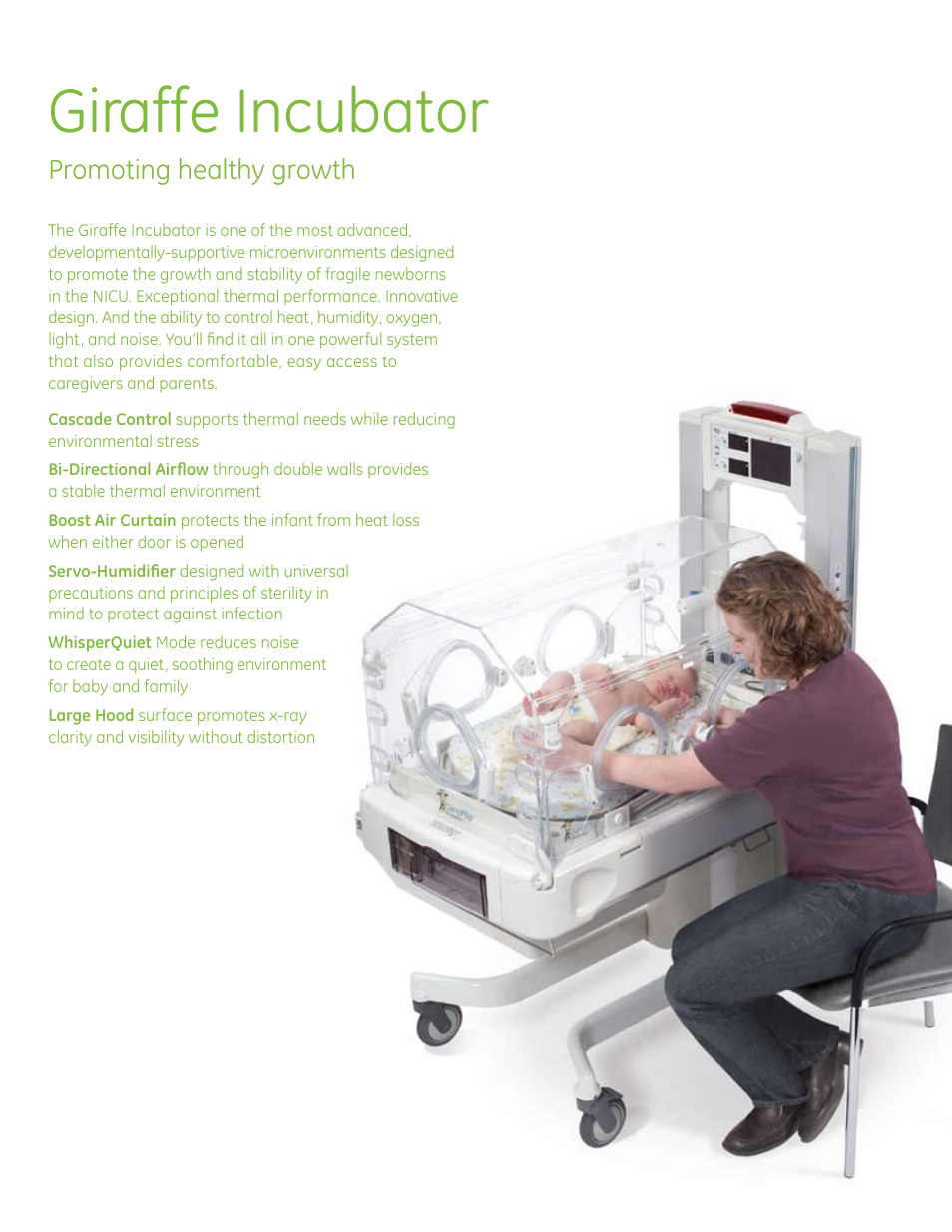 Giraffe incubator | GE Healthcare Giraffe Family User Manual | Page 6 / 12