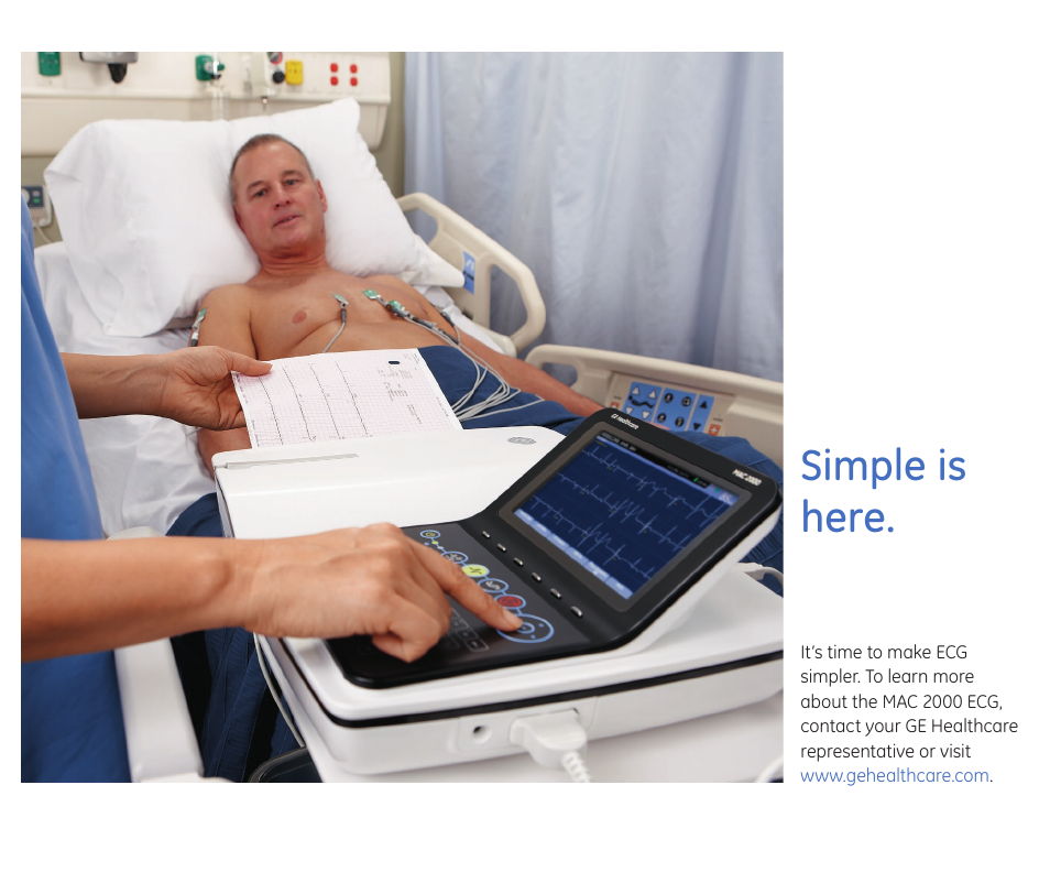 Simple is here | GE Healthcare MAC 2000 User Manual | Page 7 / 8
