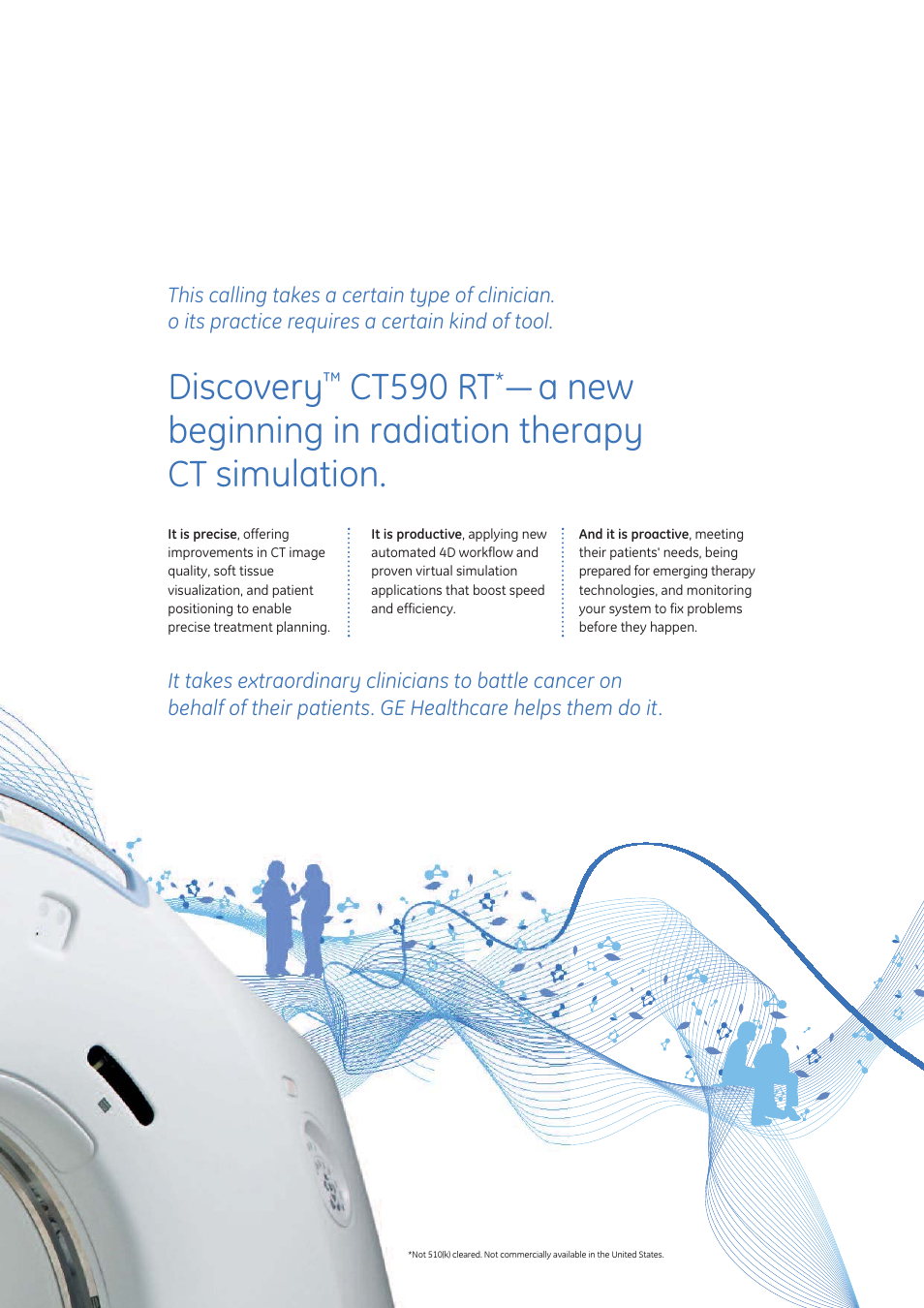 Discovery, Ct590 rt, A new beginning in radiation therapy ct simulation | GE Healthcare Discovery CT590 RT User Manual | Page 3 / 12