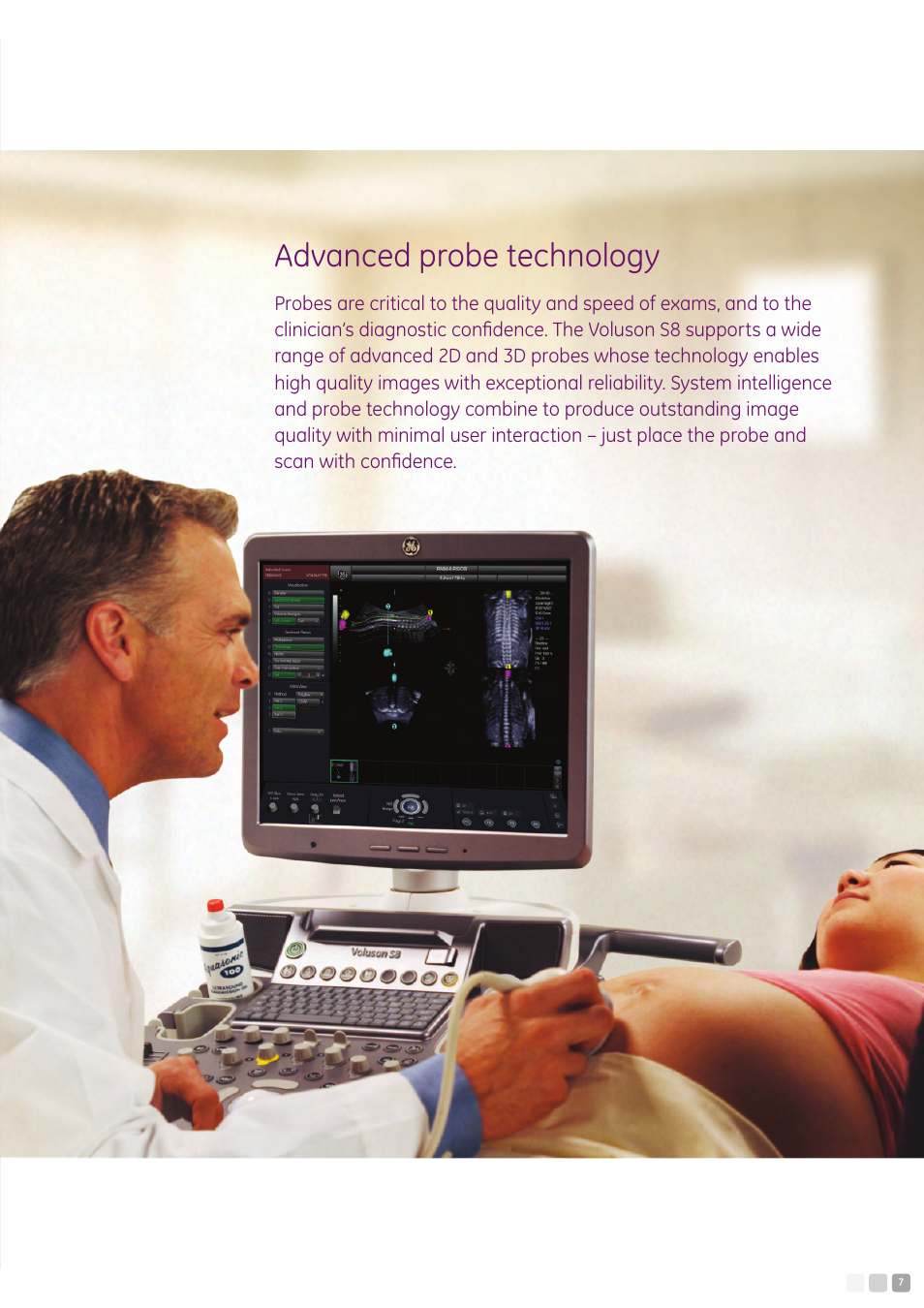 Advanced probe technology | GE Healthcare Voluson S8 User Manual | Page 7 / 12