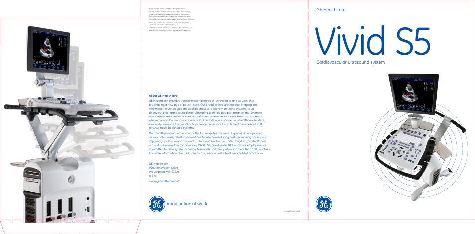 Vivid s5 | GE Healthcare Vivid S5 Cardiovascular ultrasound system User Manual | Page 8 / 8