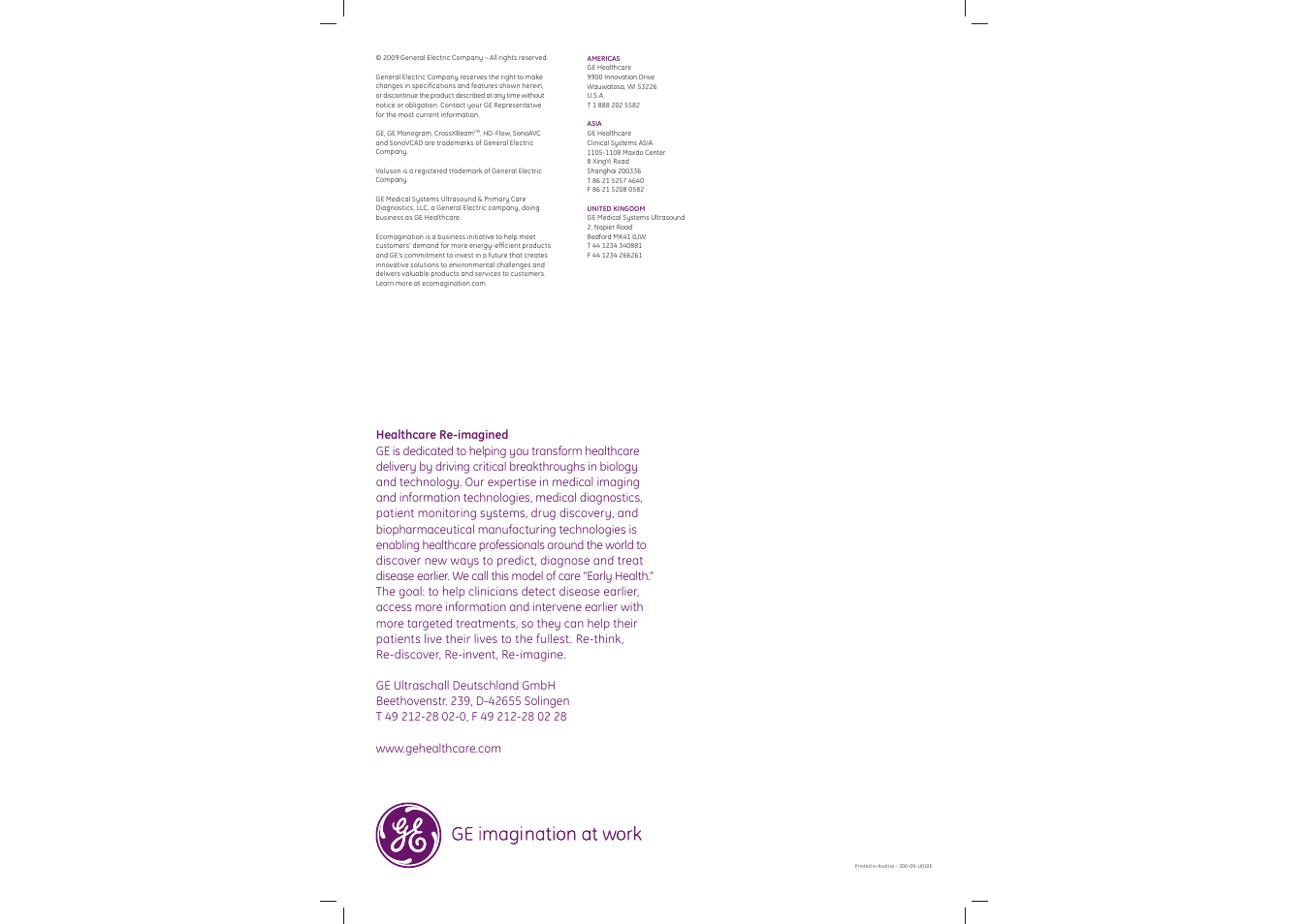 GE Healthcare Voluson E6 User Manual | Page 5 / 5