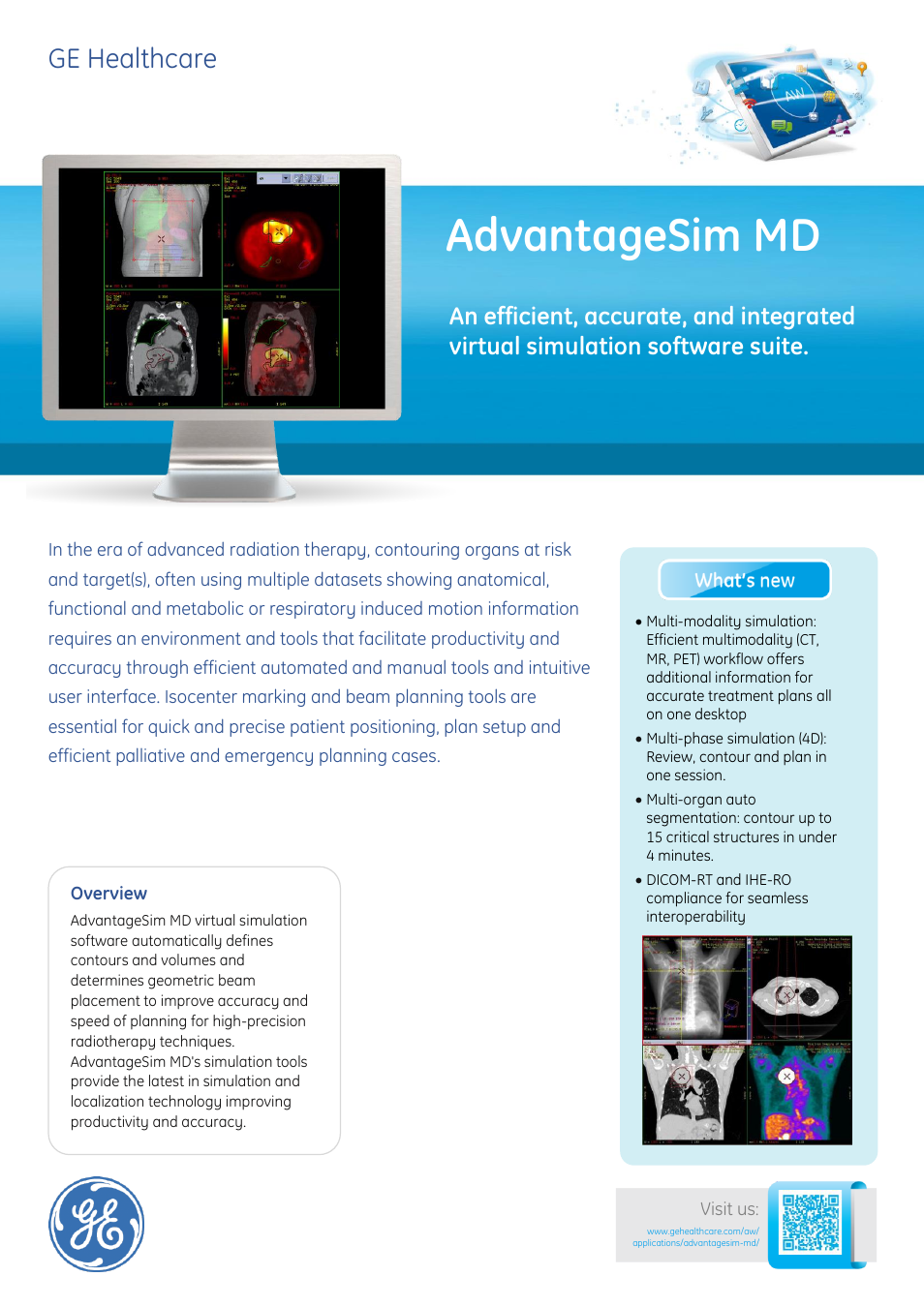 GE Healthcare AdvantageSim MD User Manual | 2 pages