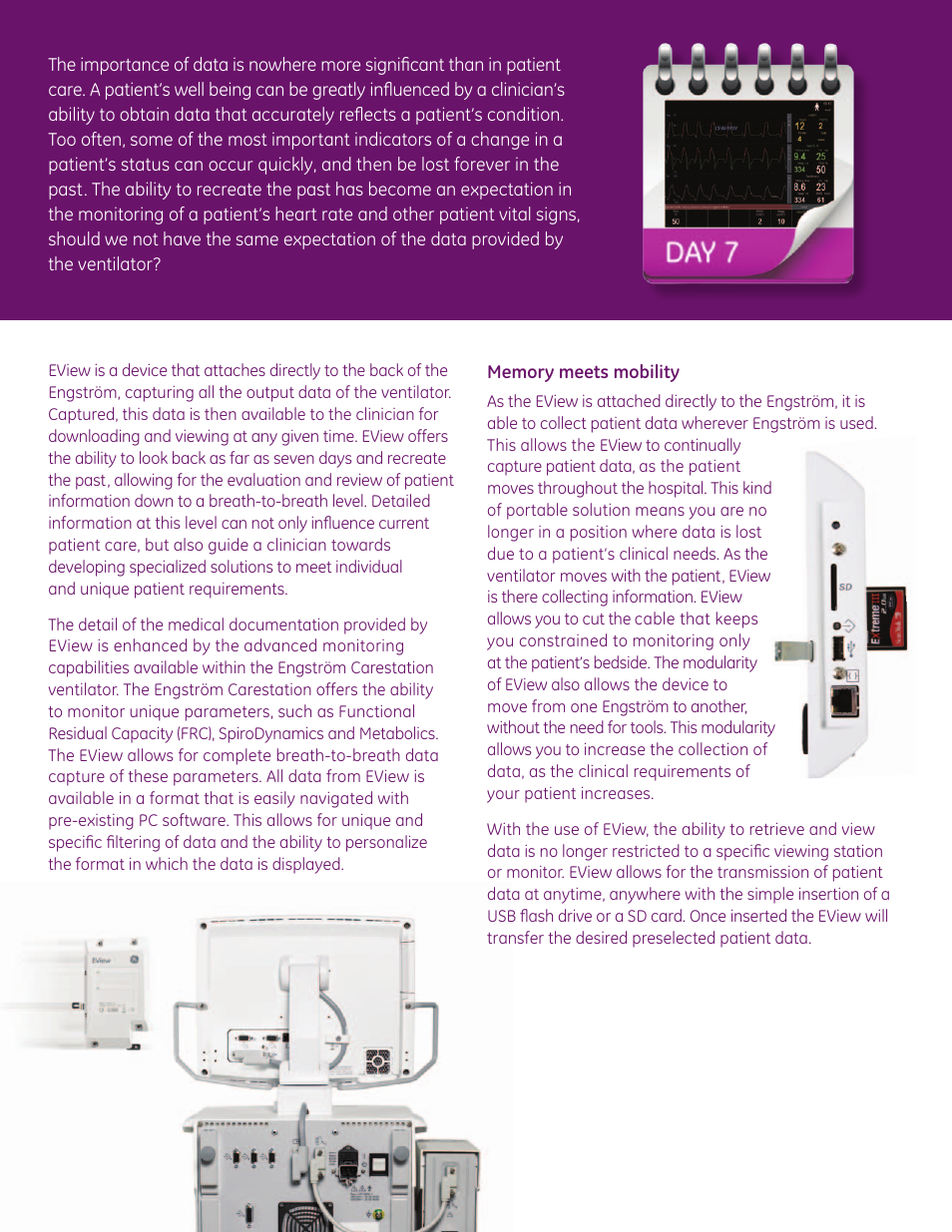 GE Healthcare EView User Manual | Page 2 / 4