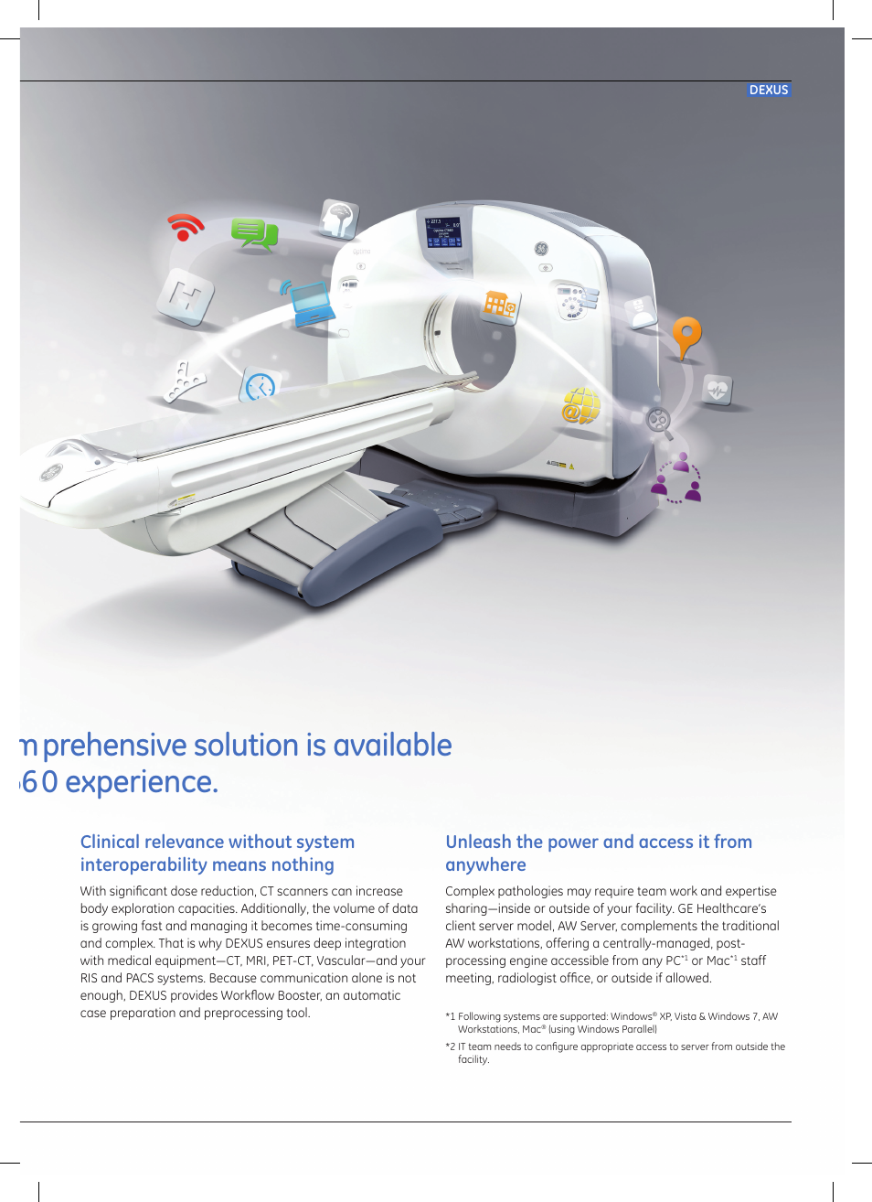 Dexus | GE Healthcare Optima CT660 User Manual | Page 17 / 18