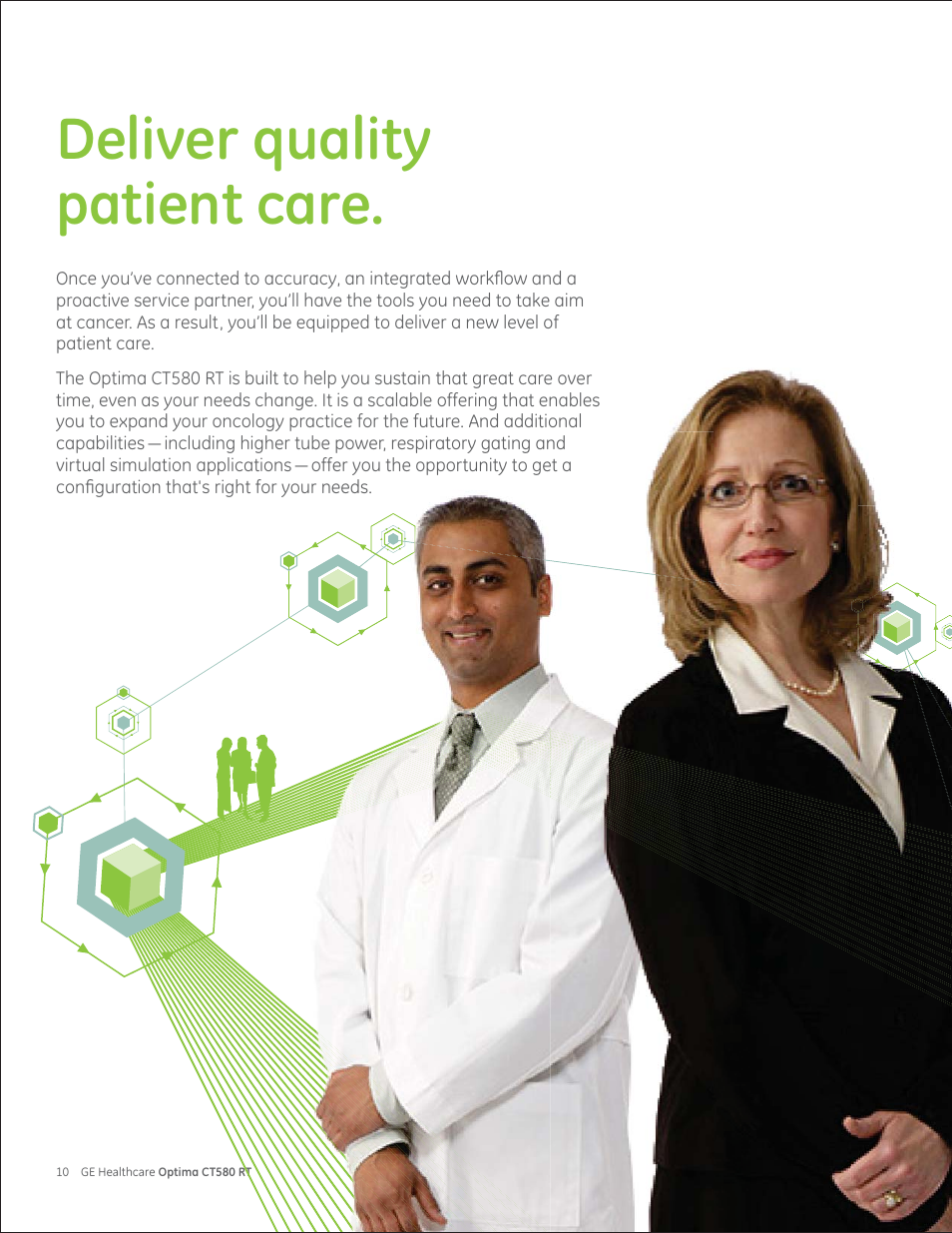 Deliver quality patient care | GE Healthcare Optima CT580 RT User Manual | Page 10 / 12