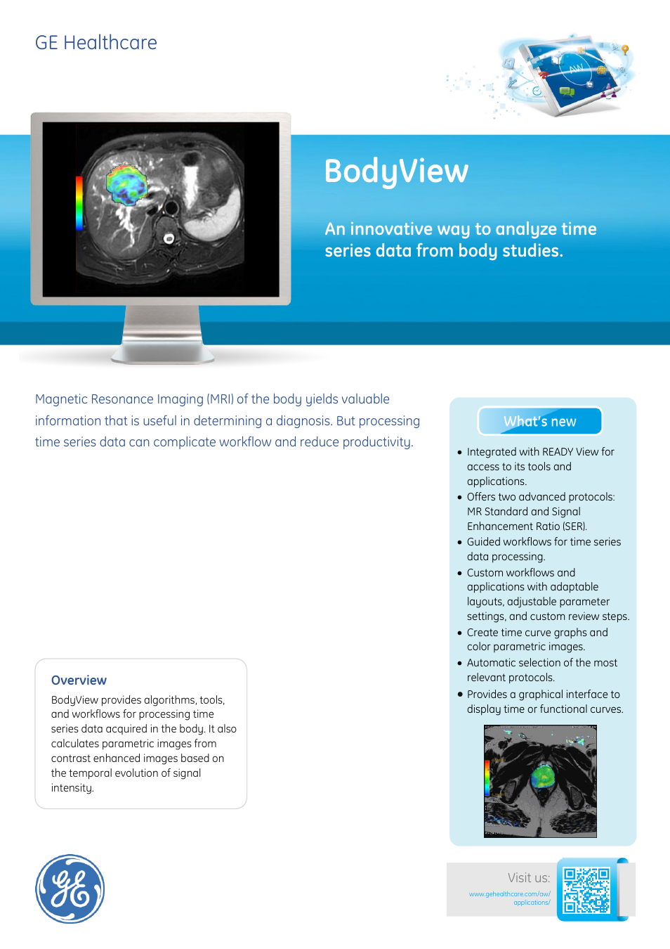 GE Healthcare BodyView User Manual | 2 pages