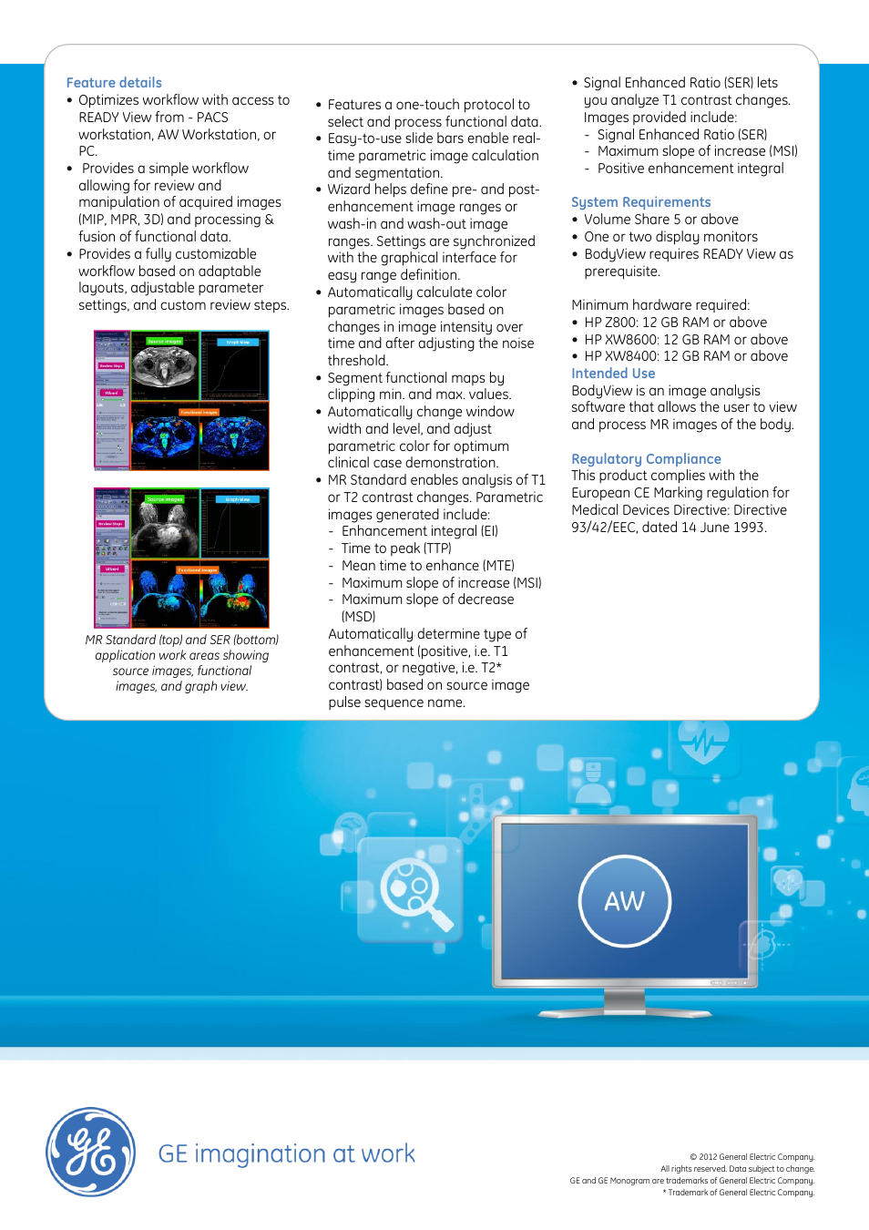 GE Healthcare BodyView User Manual | Page 2 / 2