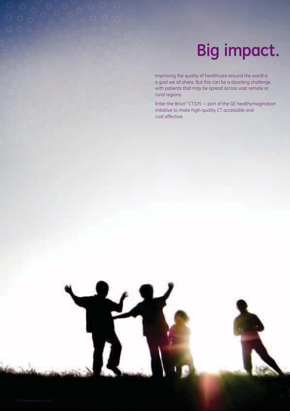 Big impact | GE Healthcare Brivo CT325 User Manual | Page 2 / 12
