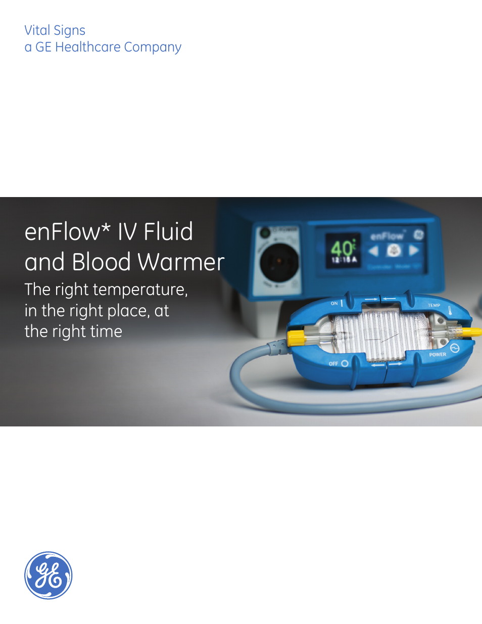GE Healthcare enFlow IV Fluid and Blood Warmer - Booklet User Manual | 7 pages