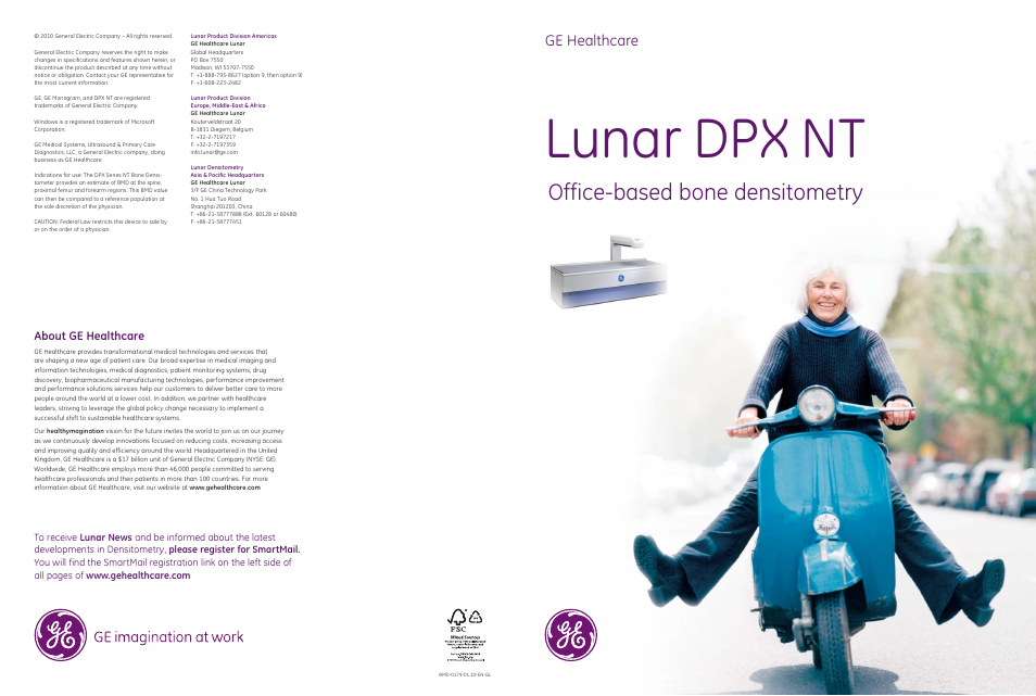 GE Healthcare DPX NT User Manual | 4 pages