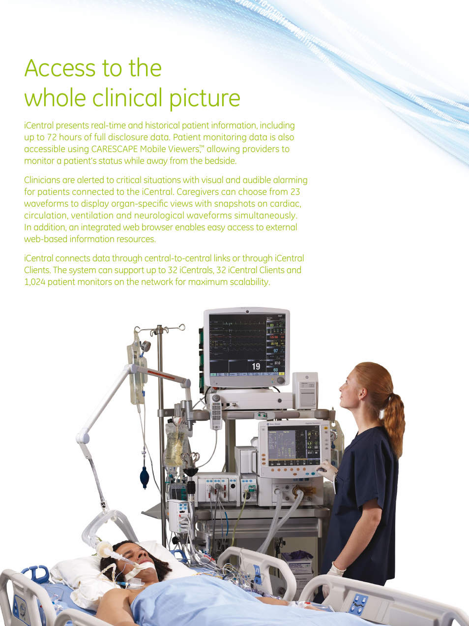 Access to the whole clinical picture | GE Healthcare iCentral User Manual | Page 3 / 8