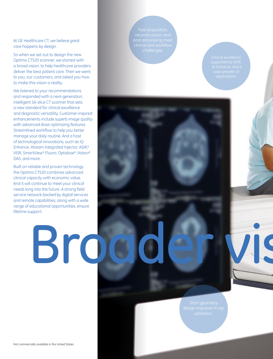 Broader vision | GE Healthcare Optima CT520 User Manual | Page 2 / 24