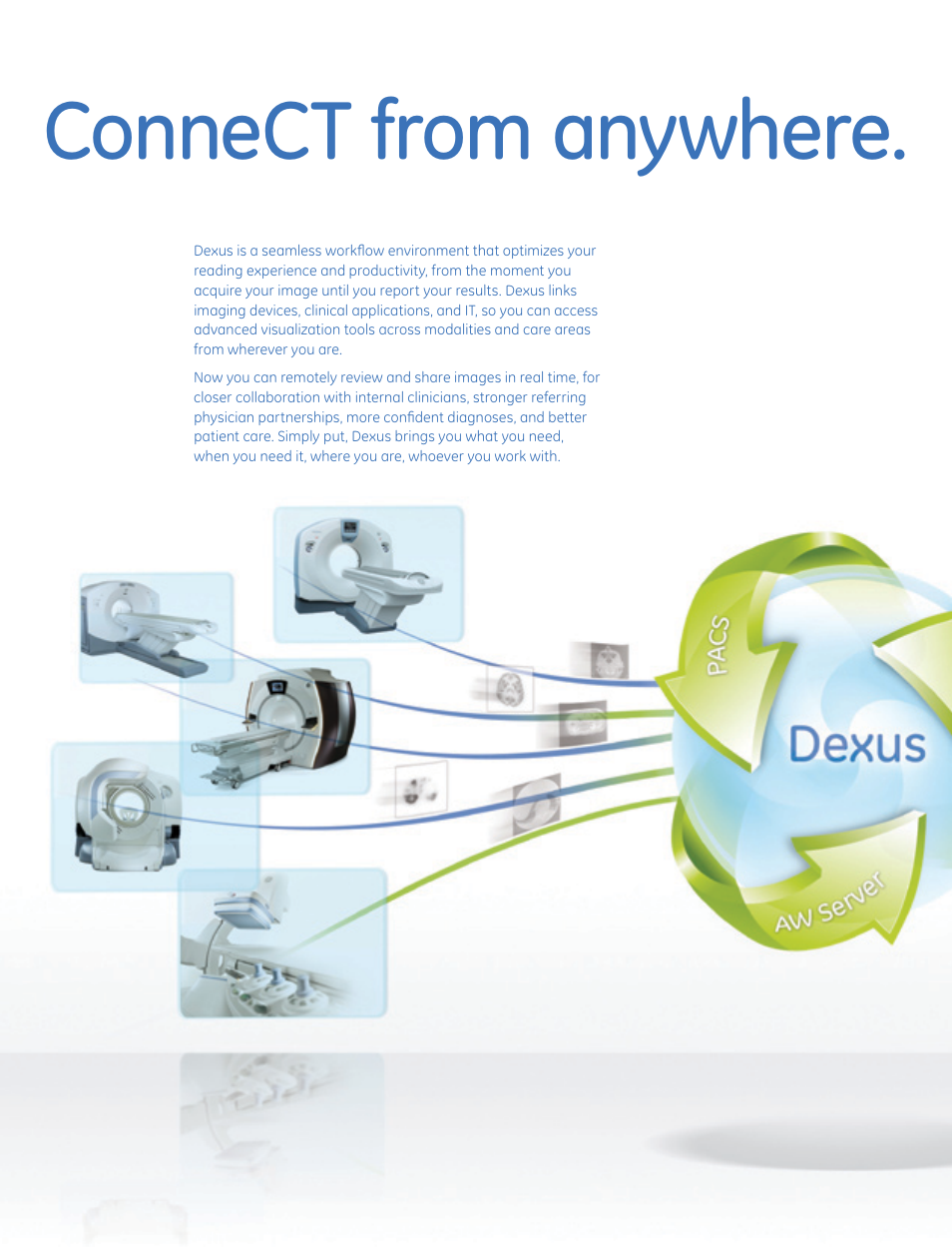 Connect from anywhere | GE Healthcare Optima CT520 User Manual | Page 20 / 24