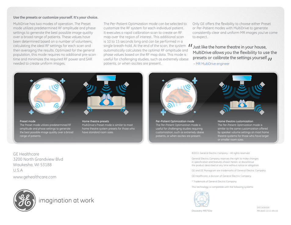 GE Healthcare MultiDrive RF Transmit User Manual | Page 2 / 2