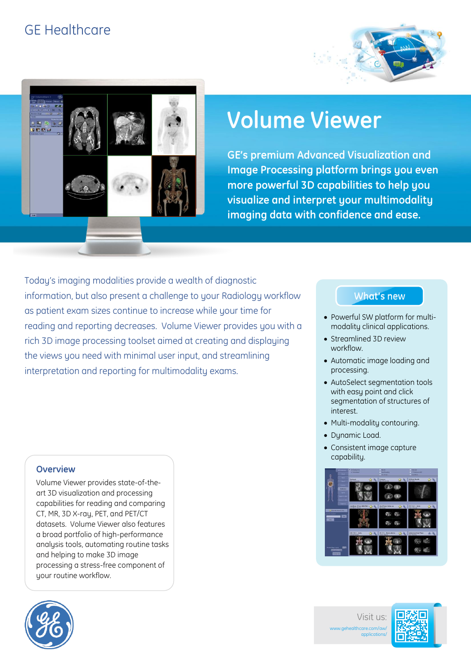 GE Healthcare Volume Viewer User Manual | 2 pages